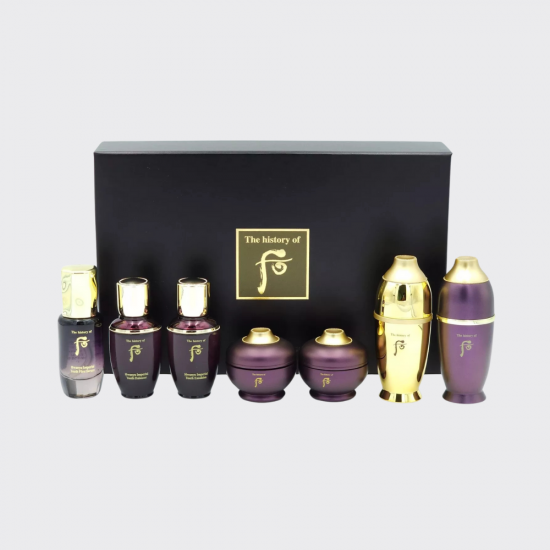 Whoo Hwanyu Luxury Anti-Aging - Toner 25ml + Emulsion 25ml + First Serum 15ml + Mini Gifts