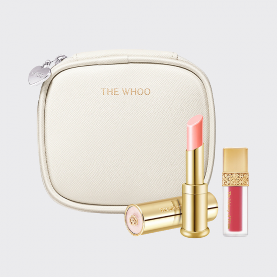 Whoo Gongjinhyang Mi Glow Lip Balm - Pink Pouch Set