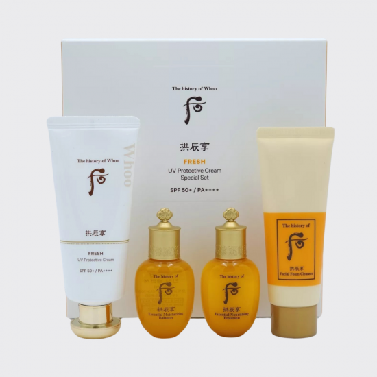 Whoo Gongjinhyang Fresh UV Protective Cream SPF50+ PA++++ 60ml + Mini Gifts