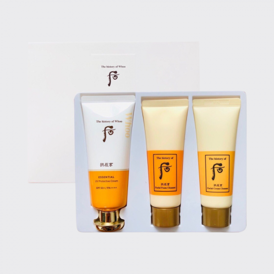 Whoo Essential UV Protective Cream SPF50+ PA++++ 60ml + Mini Gifts