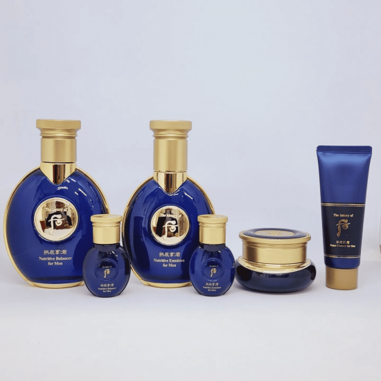 Whoo Gongjinhyang Gunjayang Nourishing for Men - Toner 140ml + Emulsion 100ml + Cream 20ml + Mini Gifts