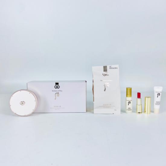 Whoo Seol Radiant White Tone Up Sun Cushion 13g + 1 Refill + Mini Gifts