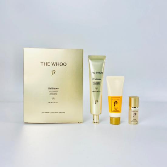 Whoo UV Ultimate Anti-Wrinkle Sunscreen NAD Power 24 SFF 50+ PA++++ 75ml + Mini Gifts