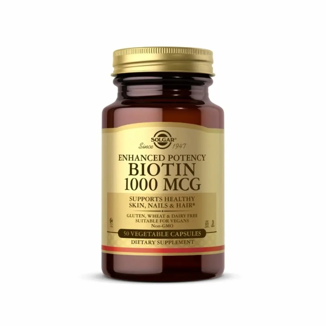 Solgar Biotin 1000mcg 50 Vegetable Capsules