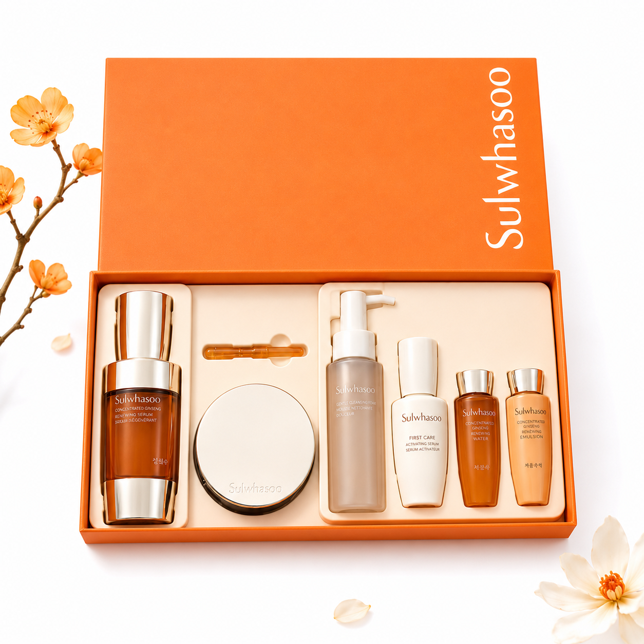 Sulwhasoo Concentrated Ginseng Rejuvenating Serum 30ml & Cream 50ml