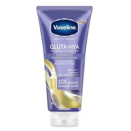 Vaseline Healthy Bright Gluta-Hya Serum Burst Lotion Overnight Radiance Repair 300ml