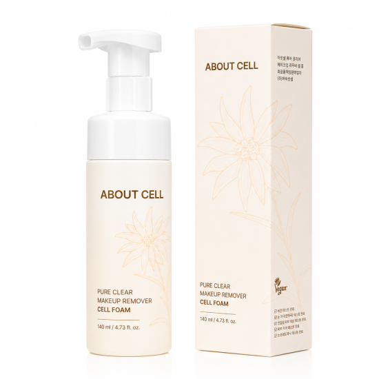 About Cell Pure Clear Makeup Remover Cell Foam 140ml