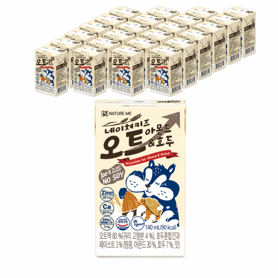Nature Me Oat Almond & Walnut Drink (140ml) 24ea