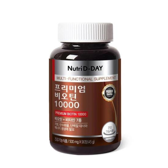 Nutri D-Day Premium Biotin 10000 500mg*90 Tablets