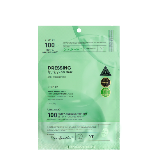 VT Cosmetics Reti-A Reedle Shot 100 Hydrogel Mask 4 Sheets