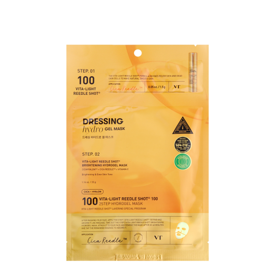 VT Cosmetics Vita-Light Reedle Shot 100 Hydrogel Mask 4 Sheets