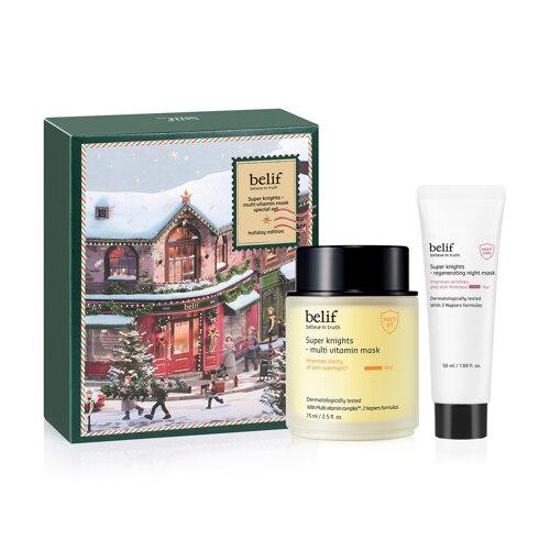 Belif Super Knight Multi Vitamin Mask 75ml - Regenerating Night Mask 50ml