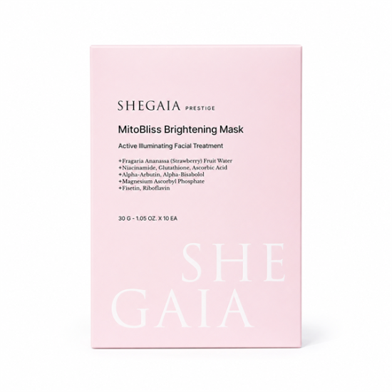 Shegaia Prestige MitoBliss Brightening Mask 30g 10 Sheets