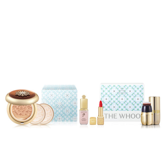 Whoo Cheongidan Radiant Essence Cushion #No21 - 2 Refills - Gifts