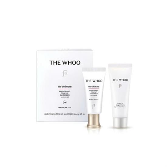 Whoo UV Ultimate Brightening Tone-Up Suncreen 25ml - Cleansing Foam 40ml