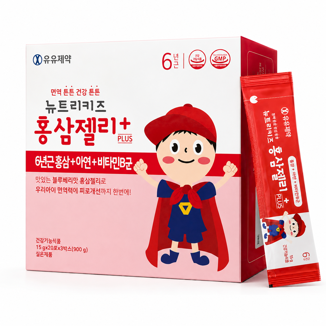 Yuyu Nutri Kids Red Ginseng Jelly Plus 900g