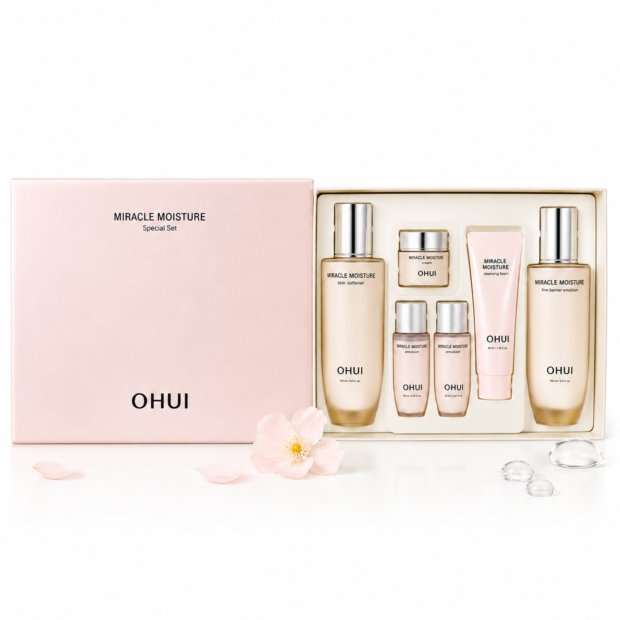 Set Ohui Miracle Moisture Skin Care Special - Toner 150ml & Emulsion 130ml