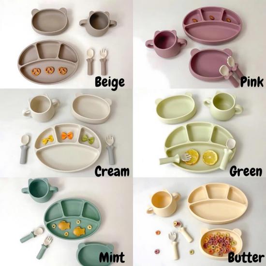 Set Full Blue Mama Baby Food Tray