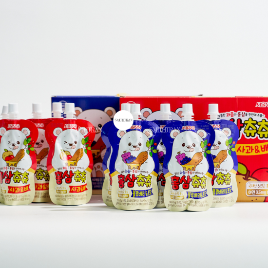 Chuchu Red Ginseng Drink For Children 10pcs - Apple Flavor