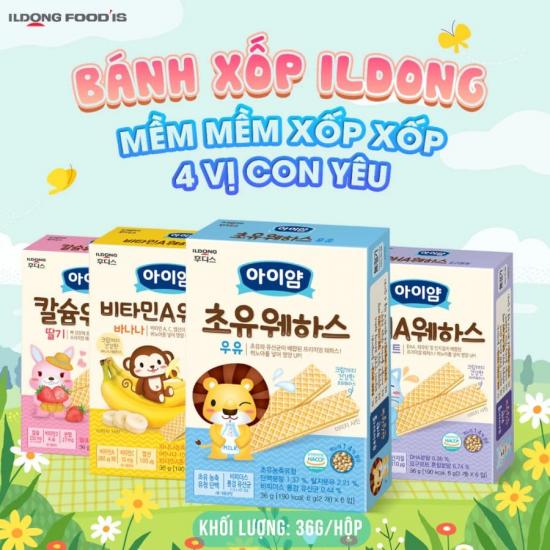 Set Ildong Wafer Snack 9m+ - 4pcs 4 Flavors