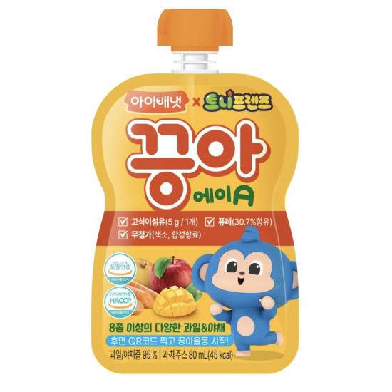 Set Ivenet Fruit Juice for 12m+ 10pcs - Flavor A