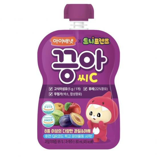 Set Ivenet Fruit Juice for 12m+ 10pcs - Flavor C