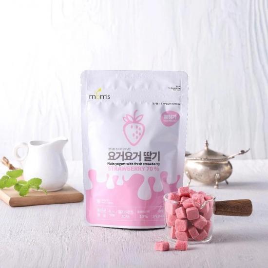Set Mom's Freeze-Dried Yogurt 10m+ 5pcs - Strawberry Flavor