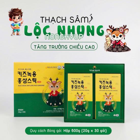 Kid Deer Antlers Red Ginseng Jelly NongHyup - 30pcs