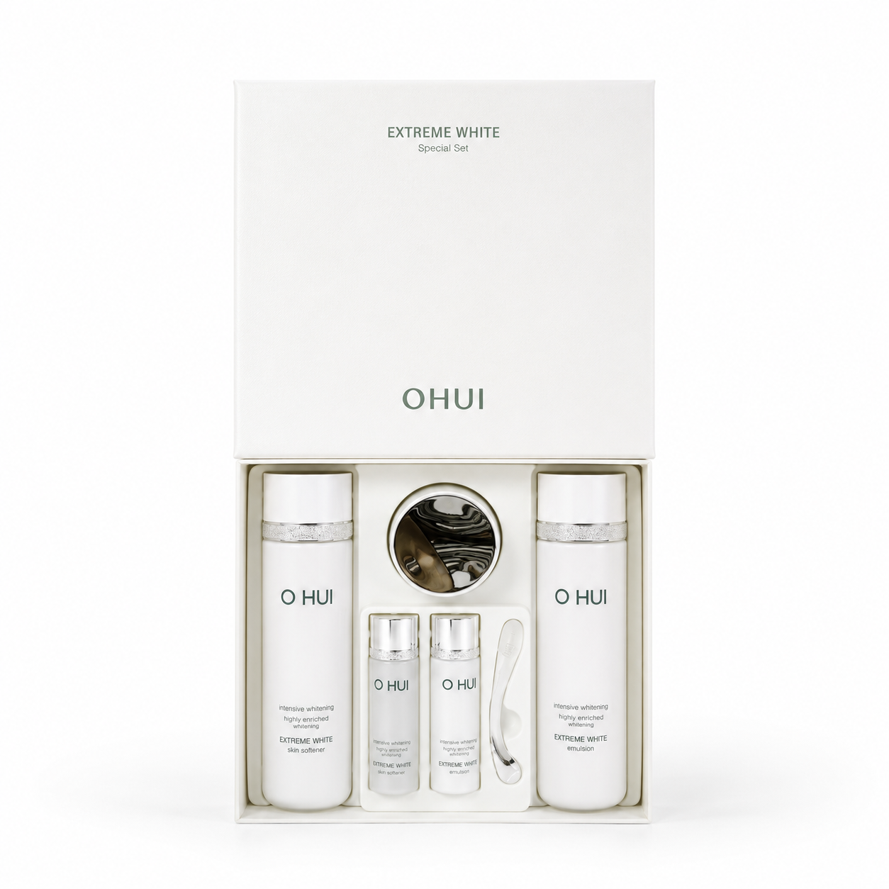 OHUI Extreme White - Toner 120ml + Emulsion 120ml + Cream 20ml + Mini Gifts