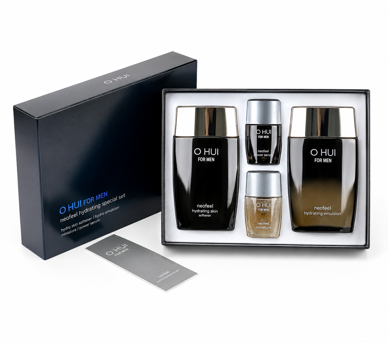 OHUI For Men Neofeel - Toner 135ml + Emulsion 135ml + Mini Gifts