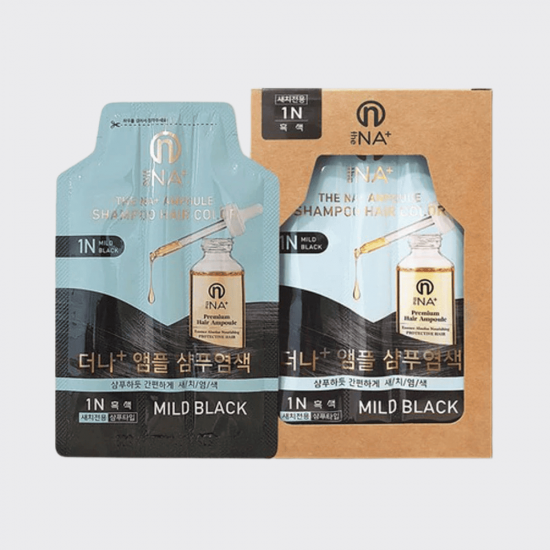 The Na Plus Dyeing Ampoule Shampoo - Mild Black
