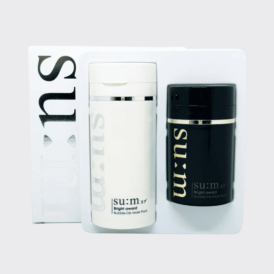 Su:m37 Bright Award Bubble-De Mask - White 100ml + Black 50ml