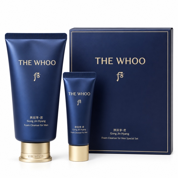 Whoo Foam Cleansing For Men Special Set 180ml & 40ml