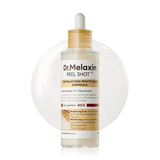 Dr Melaxin Peel Shot Exfoliating White Rice Ampoule 80ml